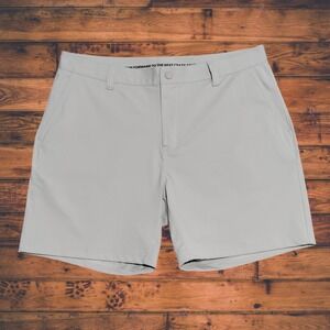 Rhone Commuter Lifestyle Short 7" Men's 35 Stone Beige Preppy Casual Golf NWOT